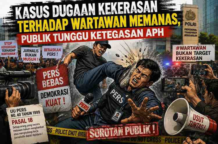 Kasus Dugaan Kekerasan terhadap Wartawan Memanas, Publik Tunggu Ketegasan APH