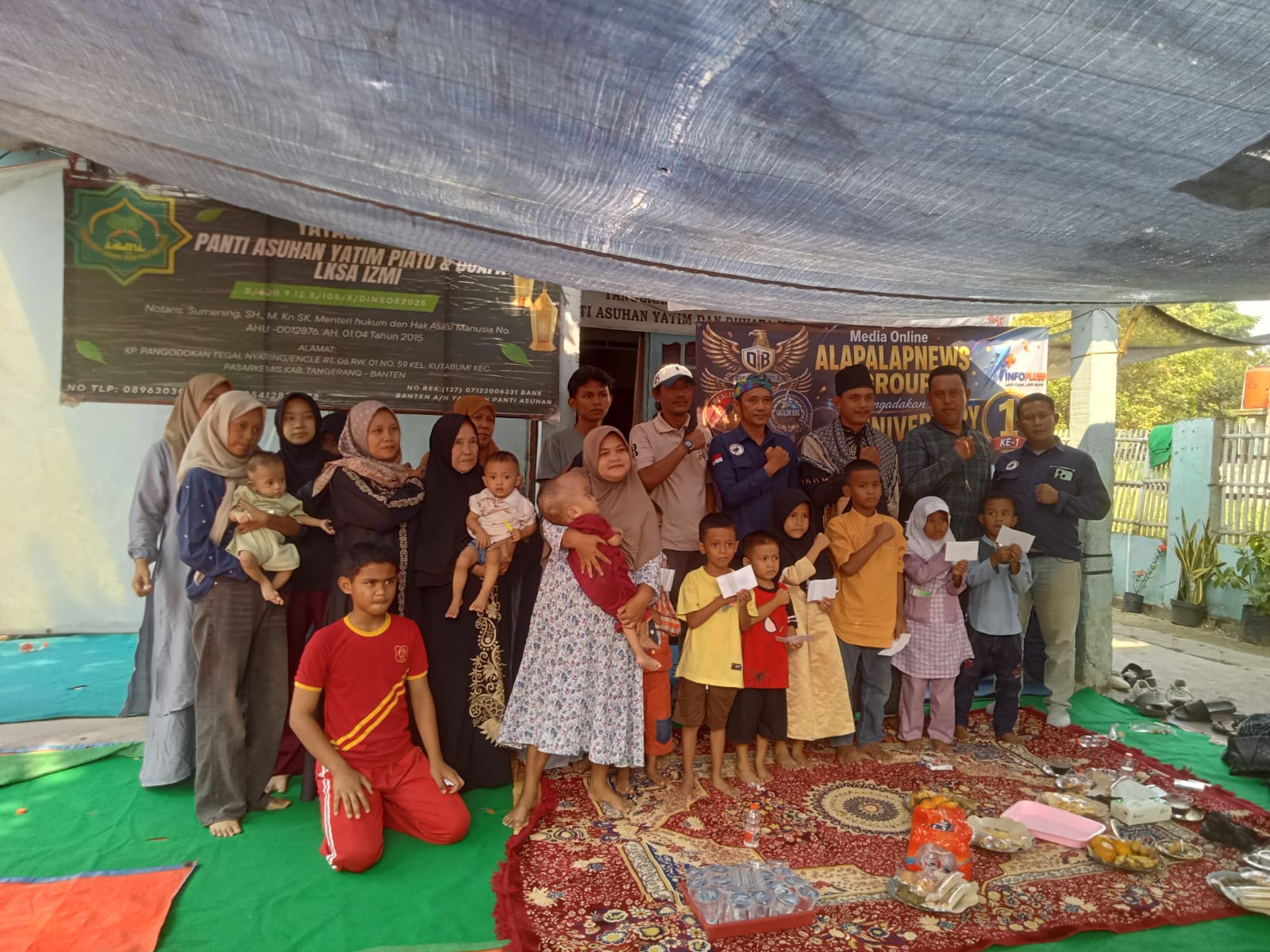 Anniversary Ke-1 Alap-Alap News Gelar Giat Sosial Kemanusiaan, Santuni Anak Yatim-Piatu
